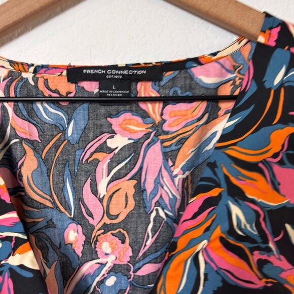 FRENCH CONNECTION WOMEN'S MAXI FRONT TWIST DRESS MULTICOLOR SIZE LARGE NWT - Picture 8 of 10